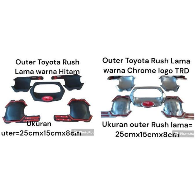 OUTER MANGKOK TOYOTA RUSH / TERIOS HITAM HANDLE HANDEL HENDEL GAGANG PINTU TARIKAN PEGANGAN PINTU CA
