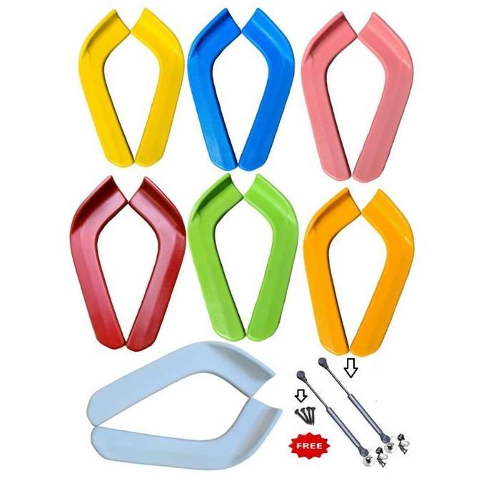WINGLET LIPS BUMPER DEPAN UNIVERSAL WARNA WINGLET MOBIL DEPAN FORSALE