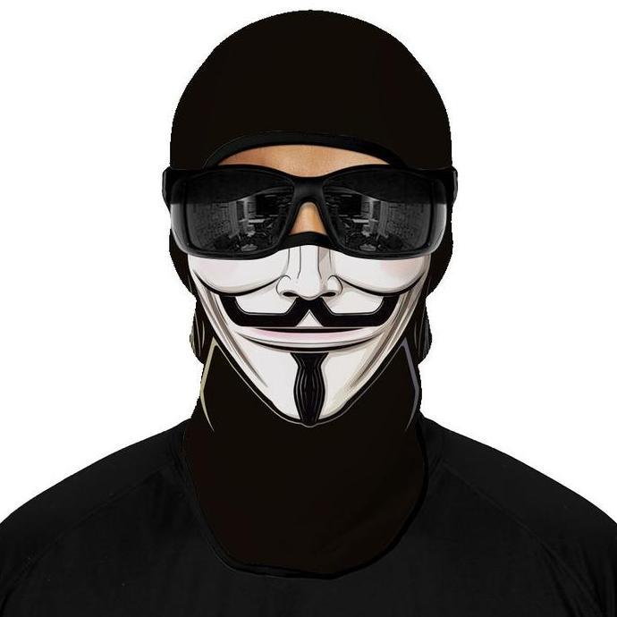 QROPSNO Masker Ninja Full Face Masker Berkendara Motor Masker Motor Pria Full Face Masker Ninja