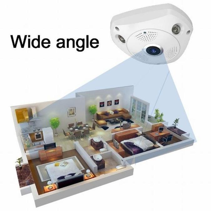 Ploratore- Ip Camera / Ip Cam Vr V380. Wireless Fish Eye 360 Panoramic Lens Cam