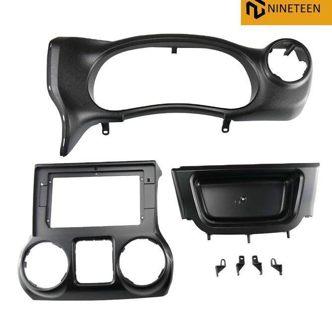 Frame Jeep Wrangler Rubicon 2015 - 2017 Untuk Headunit Android 10 Inch Restock