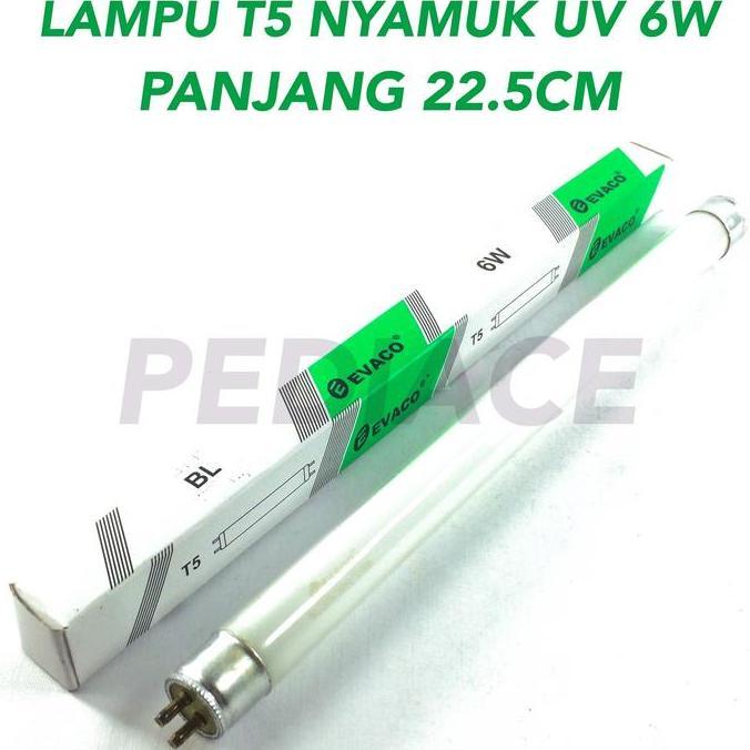 Leggero- Lampu T5 Nyamuk Uv Evaco 6W Lampu Nyamuk 6 Tt - Lampu Nyamuk 22.5Cm