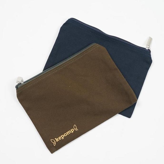 KEPOMP Pouch Zipper Canvas Polos Kecil ( Dompet resleting kanvas ) LC