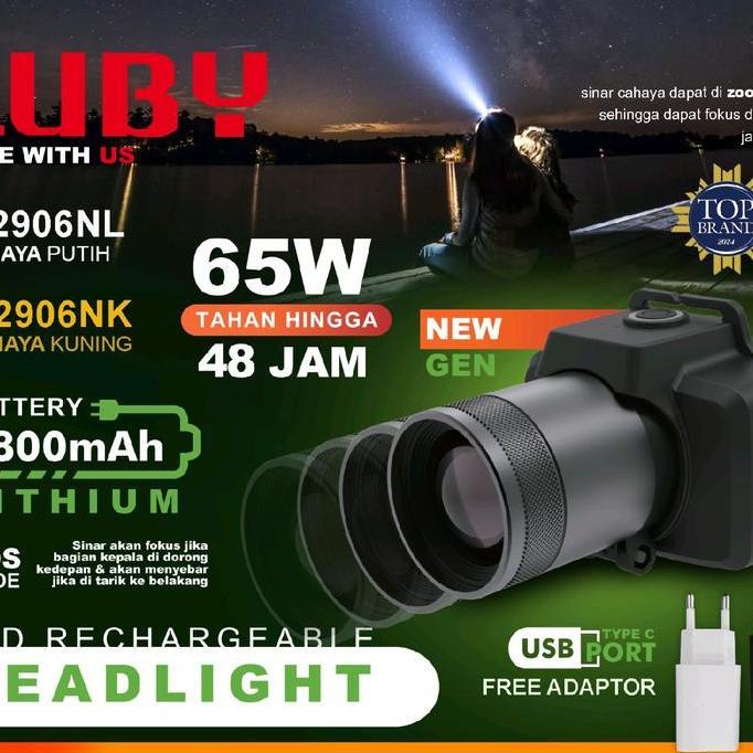 Leggero- Senter Kepala Luby Zoom 65 Tt L-2906