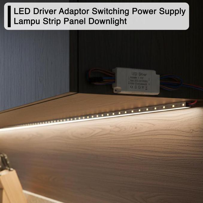 Leggero- Led Driver Adaptor Switching Power Supply Lampu Strip Panel Downlht 3W-25W Trafo Lampu Led 