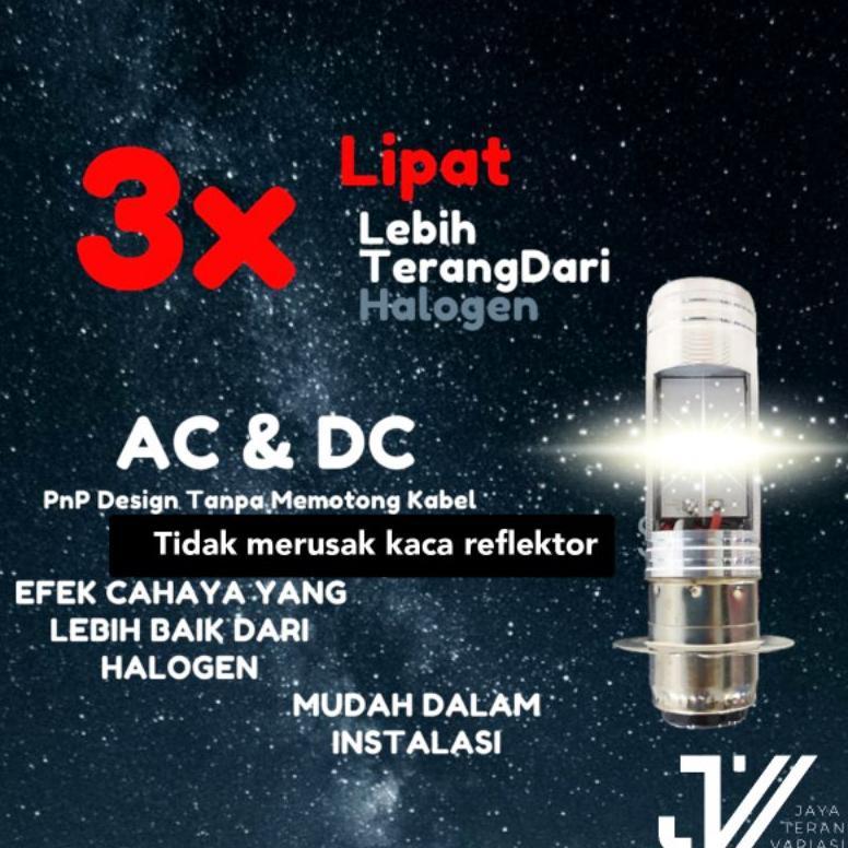 best deals dop depan led bebek matic ac dc putih / lampu motor / lampu depan motor led / lampu led m