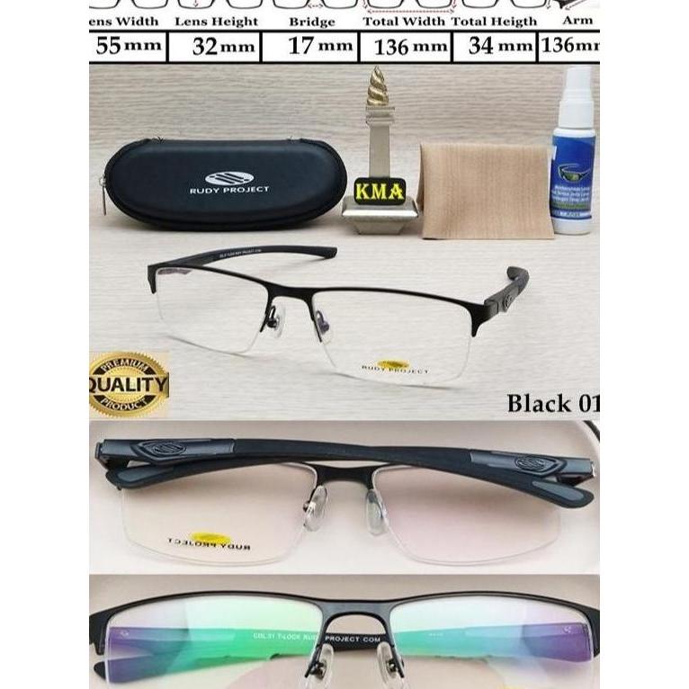 Kacamata minus half frame kacamata sport kacamata pria premium