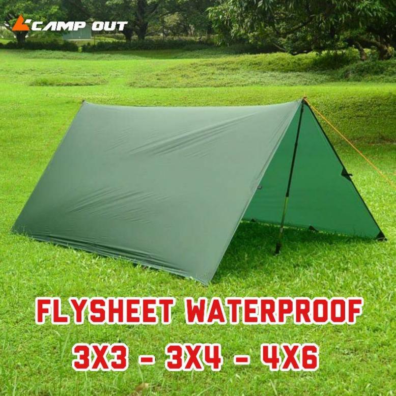 Flysheet outdoor waterproof - Atap tenda camping - Flysheet ultralight - emergency bivak - Pelapis t