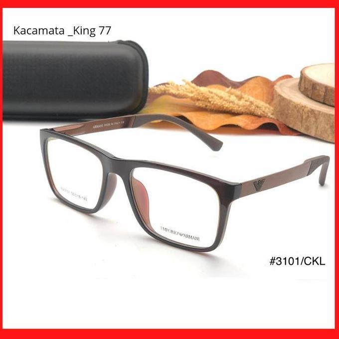 KACAMATA PRIA PREMIUM PLUS LENSA BLUECROMIC