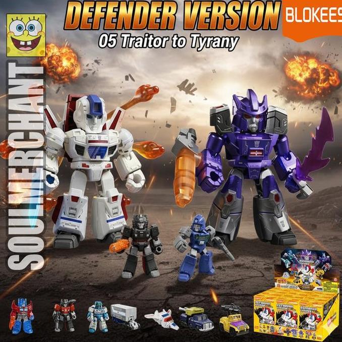 Blokees Transformers Version Defender 05 Mix Bebas Pilih Galvatron Jetfire Secret New