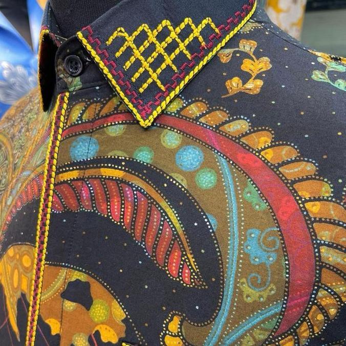 Batik Cantik Exclusive - JANAKA | Batik Pria premium katun tulis solo bordir sk mewah, Kemeja batik 
