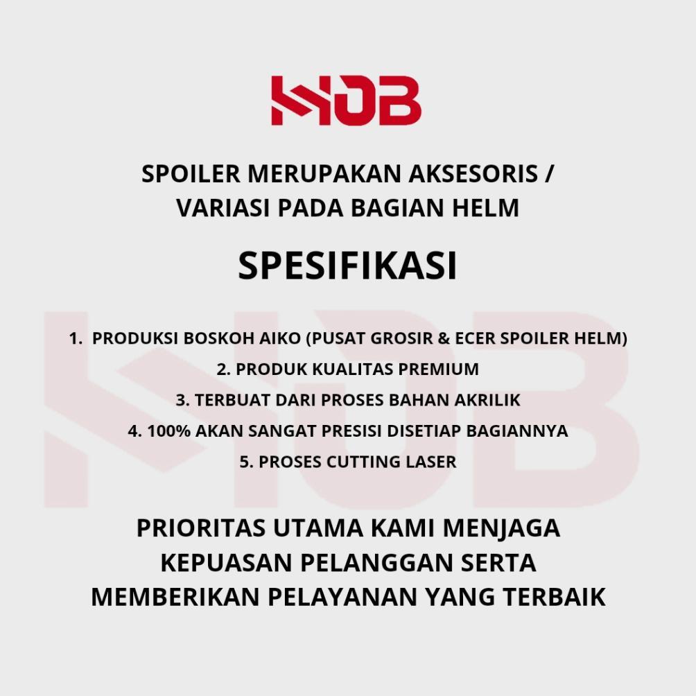 HOT SALE SPOILER HELM KYT 2VISION Variasi Helm Spoiler Helm KYT 2VISION aksesoris helm spoiler helm 