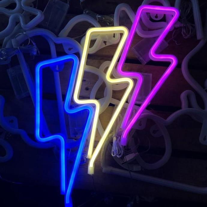 Uzikemboshop4 - Neon Flex Satu Warna 220V Permeter Bonus Colokan / Lampu Hias Kamar Led Neon Sign Le