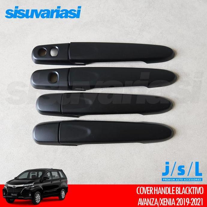 Cover Door Handle Pegangan Pintu Avanza Xenia 2019 2020 2021 Aksesoris Mobil Chrome & Hitam Doff Ter