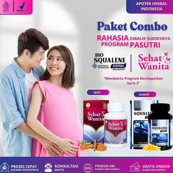 Paket Promil Cepat Hamil Pengental Sperma Pria Penyubur Kandungan Istri BPOM & Halal MUI