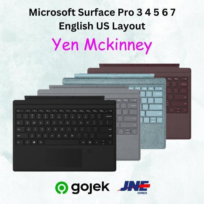 Microsoft Surface Pro 3 4 5 6 7 Keyboard Type Cover