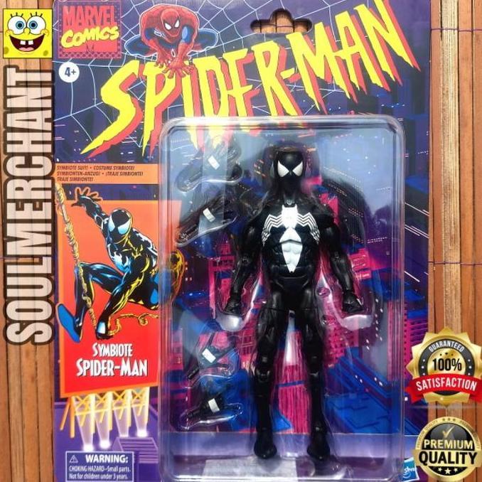 Marvel Legends Spiderman Symbiote Retro Venom Original Hasbro New