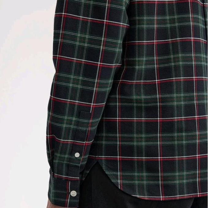 FRED PERRY - FRED PERRY LONG SLEVEE  TARTAN SHIRT - FRED PERRY TARTAN