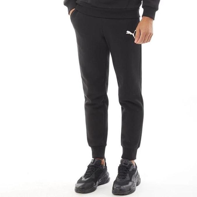 Celana Training Jogger Pria Puma Essential Logo FL CL Black- 686151