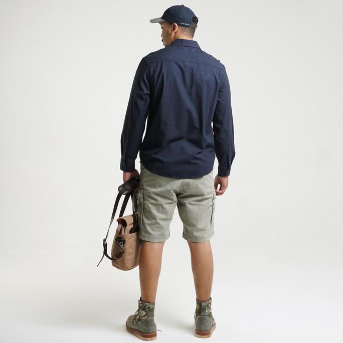 M.Gee Kemeja Pria Lengan Panjang Outdoor Mgee Camper C033 Navy