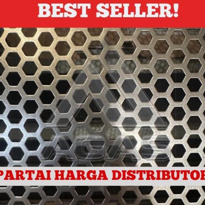 Ram Grill Speaker Plat Besi Hexagonal 6Mm Uk 100X200Cm