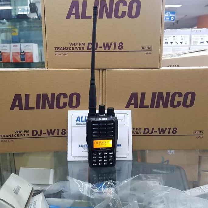 TERLARIS ALINCO DJ-W18 HT VHF WATEROOF ORI GARANSI ALINCO DJ W18