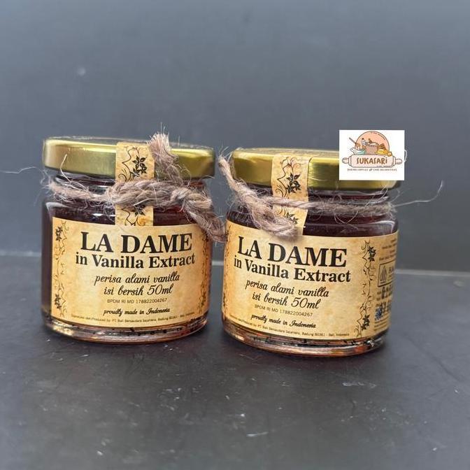 NEW LA DAME VANILLA EXTRACT 50 ML PERISA ALAMI VANILLA VANILLI EXTRACT HALAL ORI