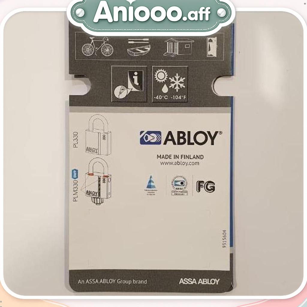 Abloy Gembok Leher Pendek Pl-330 Pl330 Asli Made In Finland Padlock