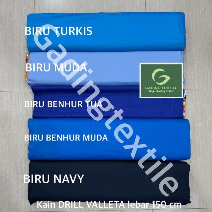 ( per 1 roll ) kain twill seragam AMERICAN DRILL TR20S VALLETA lebar 150 cm isi 30 meter bahan celan