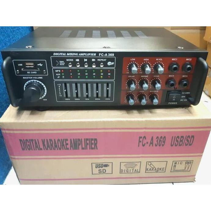 power mixer 4 channel elsem usb sd dan equalizer