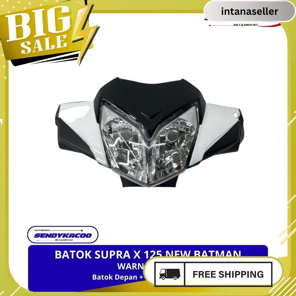 Batok Depan Supra X 125 Batman Merah Hitam Biru / Batok Supra X 125 Batman Siap Kirim