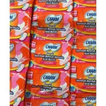 Pembalut  Charm Saset 23 cm Non Wings  isi 20 Bungkus ( 2 Renceng )