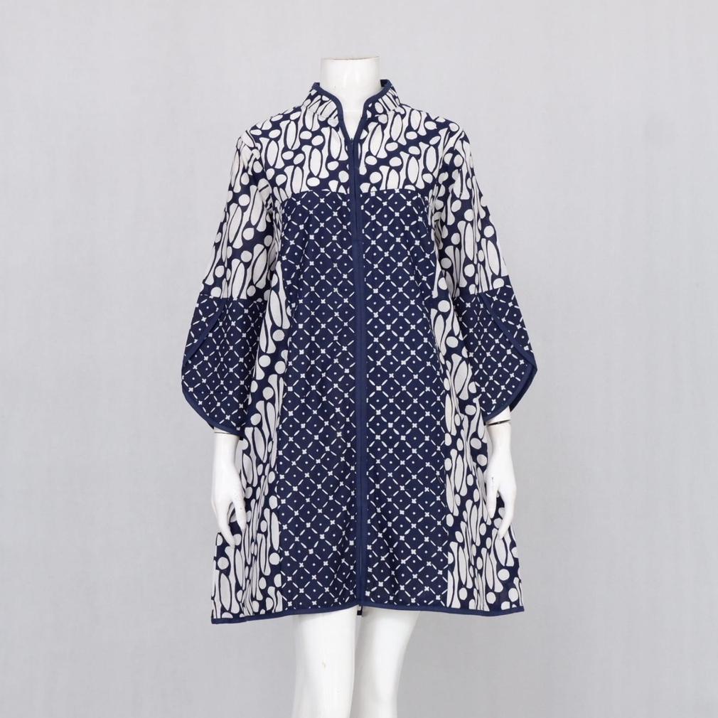 Elzaeda Tunik Batik Jumbo LD 110, 120, 130, 140, 150cm Busui Resleting Depan