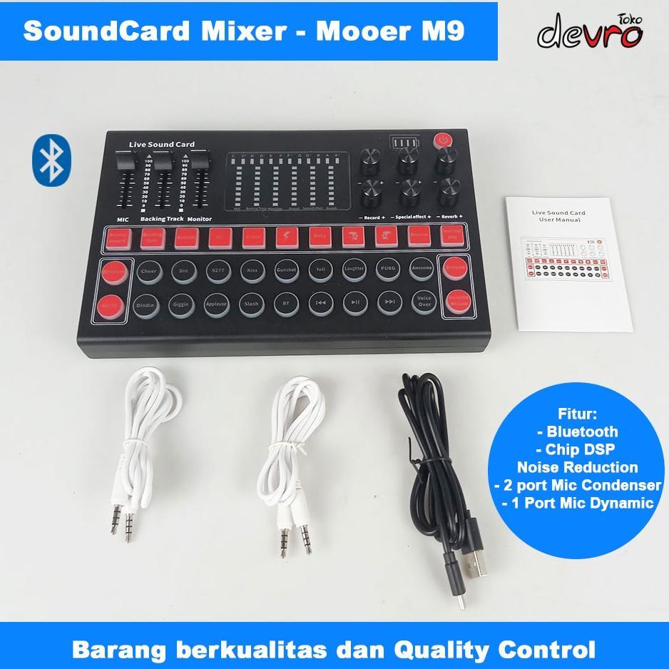 Mixer - Soundcard - USB Sound Card Live Broadcast Recording - MOOER M9