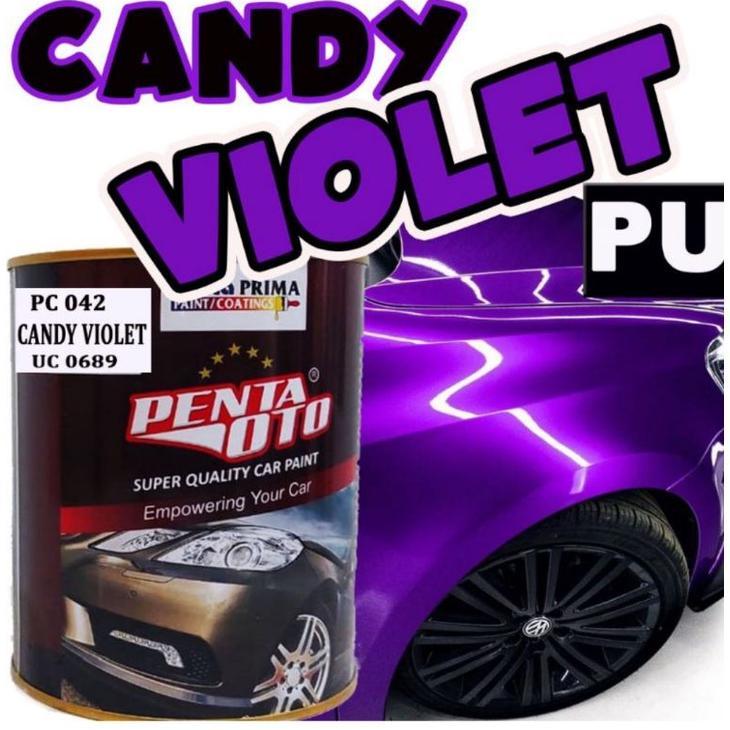 Cat Pu Penta Oto Candytone Violet Cat Transparant Ungu 1 Kg