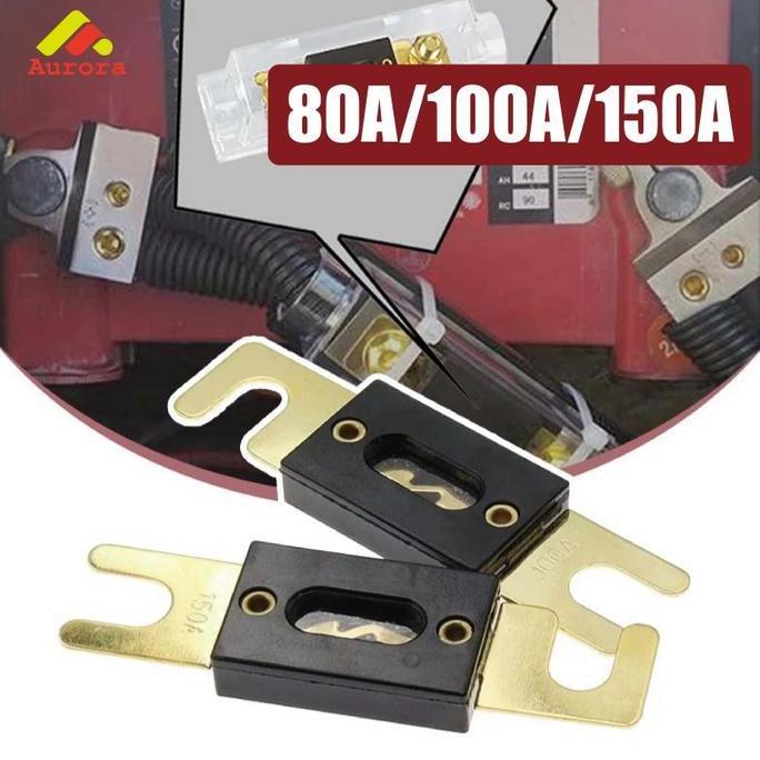 JIDZRUN 80A/100A/150A Fuse Sekering ANL Otomotif untuk Melindungi Sirkuit Mobil dari Arus Berlebih S