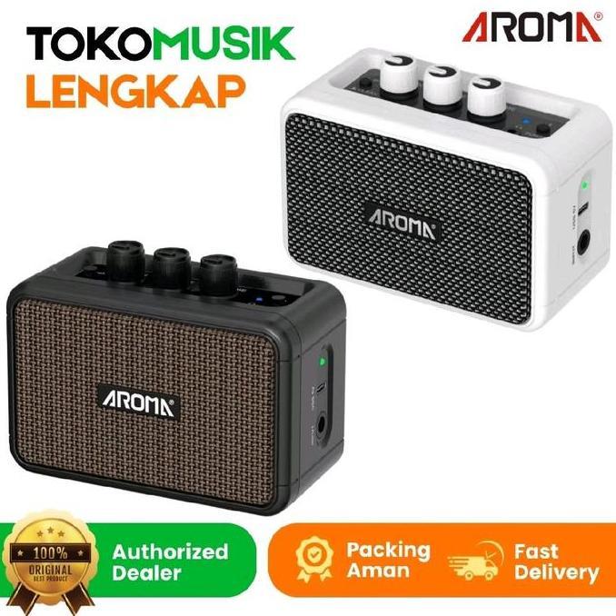 Amplifier Ampli Mini AROMA AG-04 Ampli Aroma AG04 Rechargeable Speaker With Bluetooth