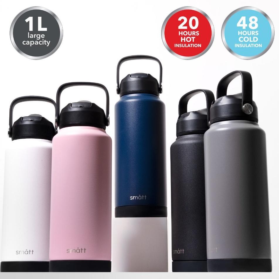 Smatt Double Insulation Bottle Termos 1 Liter Tumbler Stainless 1000Ml