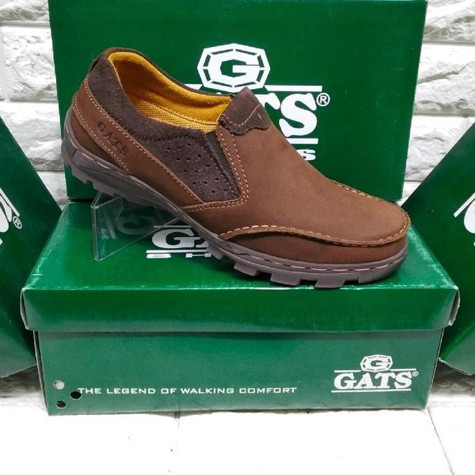 Sepatu Gats To 2205 Orinal Kulit Pria Model Kasual Flat Shoes