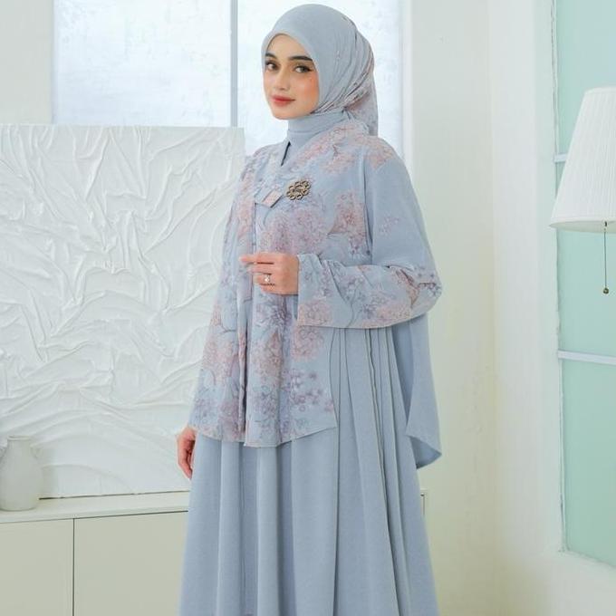 GAMIS HIJAB HANBOK OOTD FASHION CANTIK DAN KEKINIAN Muslim Kondangan Outer Panjang Ceruti Dital