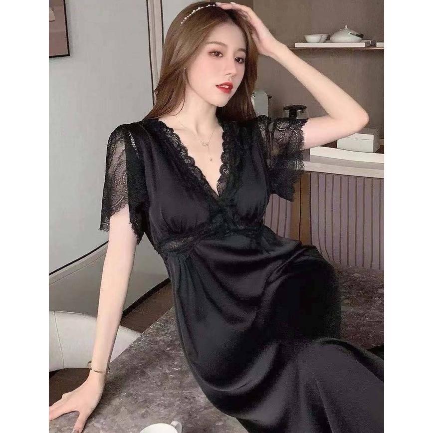 BIG SALE DASTER LINGERIE SEXY DRESS SABRINA SATIN BAJU TIDUR SEXY LINGERIE WANITA / BAJU TIDUR LINGE