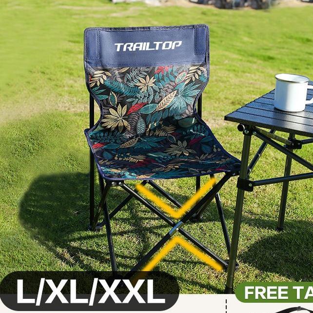 [Ready] Trailtop Kursi Lipat Outdoor Portable Kursi Lipat Camping  Serbaguna Bangku Lipat