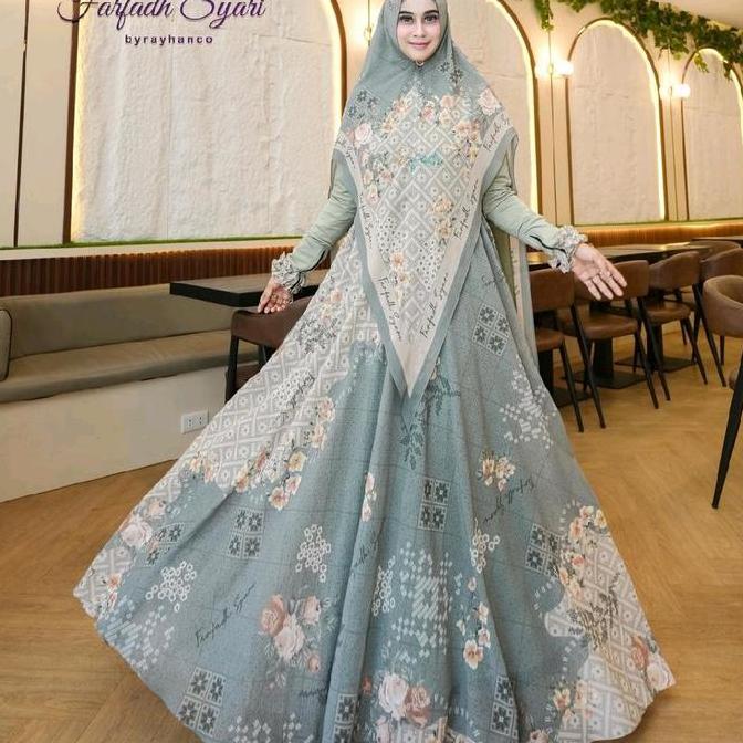 Gamis Wanita Rayna Series Farfadh Syari by Rayhanco