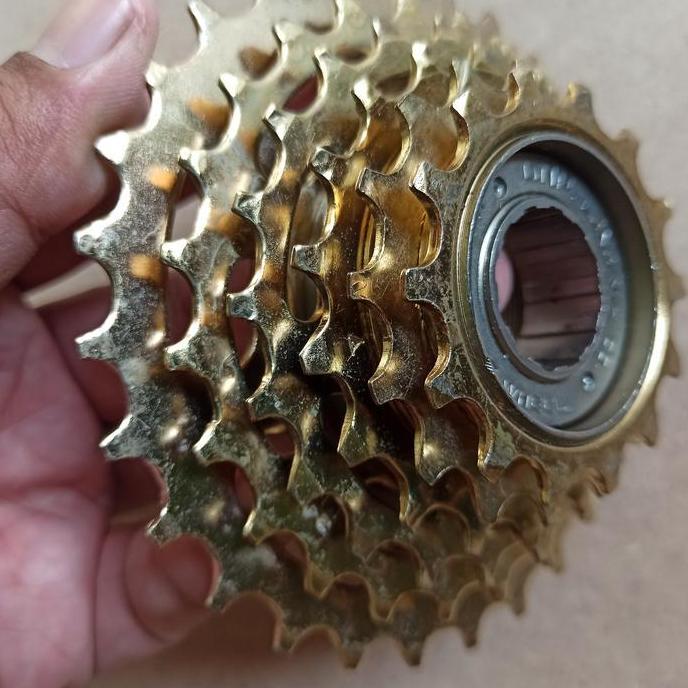 sprocket dnp Taiwan 6 speed freewheel gir belakang sepeda ulir drat