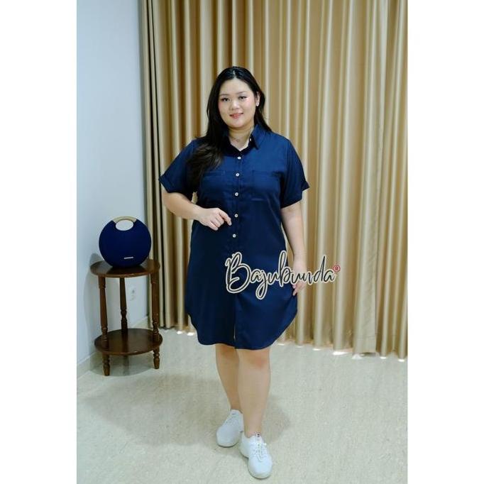 New Jumbo Ld 120 Dress Big Size Wanita Elisa #Gratisongkir