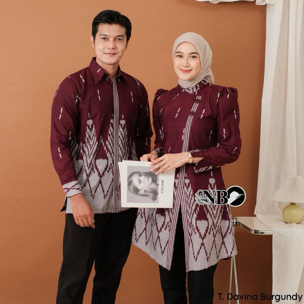New Atasan Tunik Terbaru Baju Batik Wanita Modern Baju Batik Coupel Pasangan Lengan Panjang Modern K