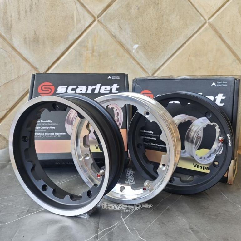 Velg Pelek Tubeless Ring 10 Scarlet Racing Vespa Sprint Px Excel