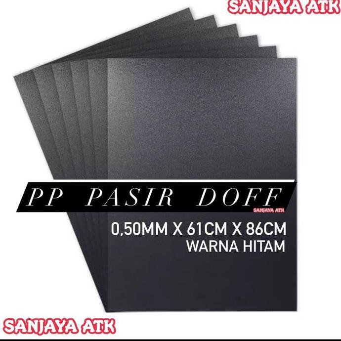 Package- Plastik Mika Pp Hitam Tebal 0.50Mm