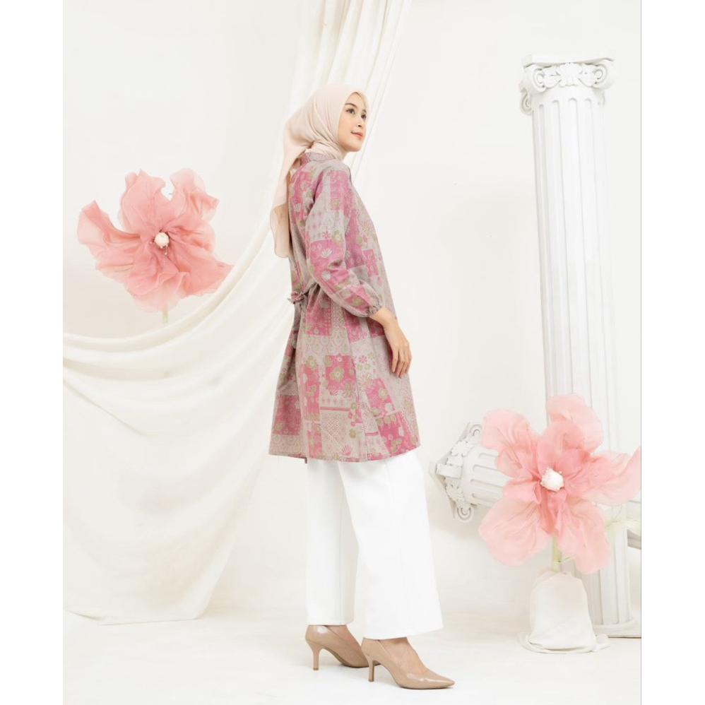 Hot Sale Tunik Briella - Atasan Batik Kerja Wanita Baju Batik Couple  Seragam Kantor Tunik Batik Kat