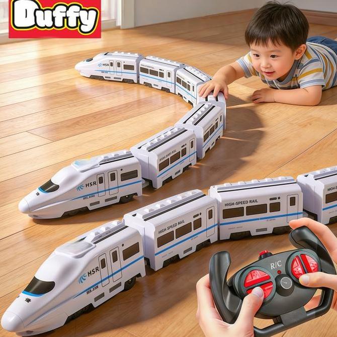 Remote Control  Kereta Api Rel Kecepatan Tinggi Mainan Anak-anak / Kereta api simulasi kereta listri